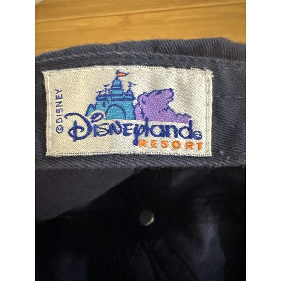 Disneyland RESORTS Mickey Mouse Embroidered Strap Blue Hat OS Blue Adjustable - Picture 5 of 6